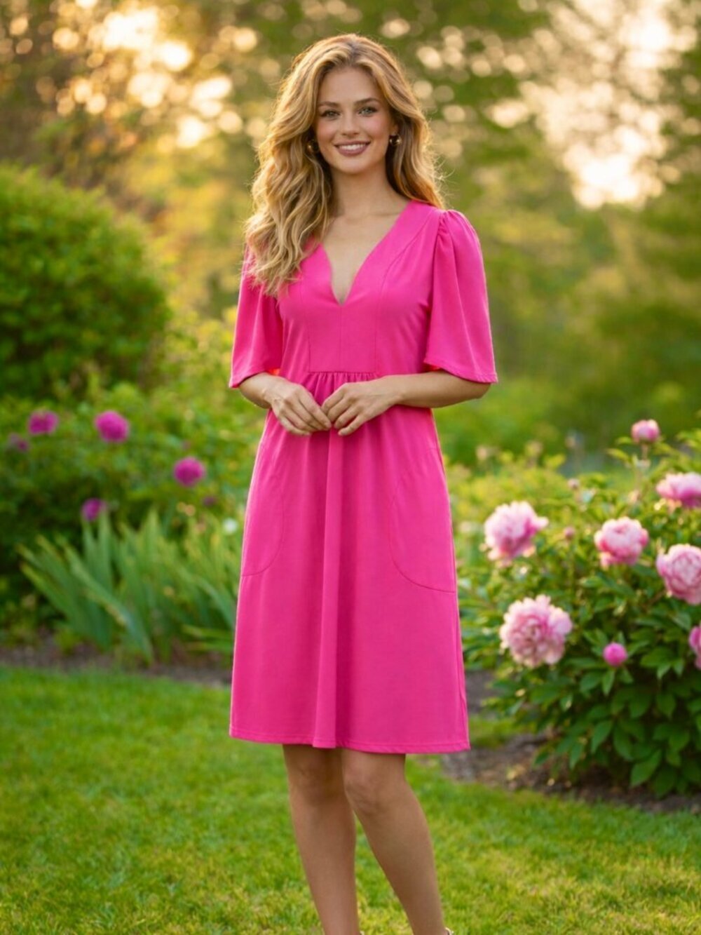 $218 NWT Jude Connally Willa Bright Spring Pink Size XS
